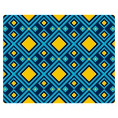 Geometric Abstract Diamond Double Sided Flano Blanket (medium)  by tmsartbazaar