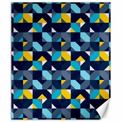 Geometric Hypnotic Shapes Canvas 20  X 24  by tmsartbazaar