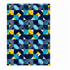 Geometric Hypnotic Shapes Large Garden Flag (two Sides) by tmsartbazaar