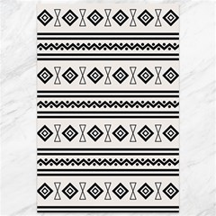 Black And White Aztec Canvas 12  X 18  by tmsartbazaar