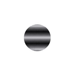 Geometrical Blocks, Rhombus Black And White Pattern 1  Mini Buttons by Casemiro