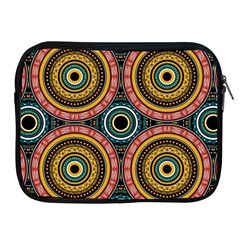 Aztec Multicolor Mandala Apple Ipad 2/3/4 Zipper Cases by tmsartbazaar