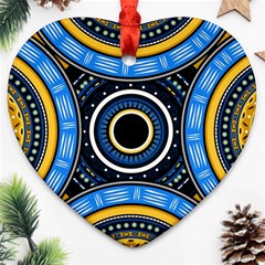 Tribal Zentangle Art Ornament (heart) by tmsartbazaar