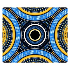Tribal Zentangle Art Double Sided Flano Blanket (small)  by tmsartbazaar
