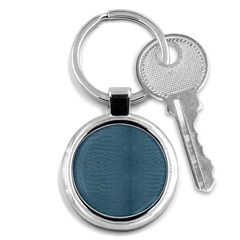 Turquoise Alligator Skin Key Chain (round) by LoolyElzayat