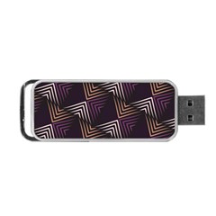 Zigzag Motif Design Portable Usb Flash (one Side) by tmsartbazaar
