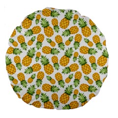 Pineapples Large 18  Premium Round Cushions by goljakoff