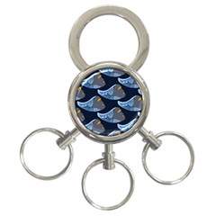 Queen Fish Doodle Art 3-ring Key Chain by tmsartbazaar