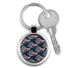 Doodle Queen Fish Pattern Key Chain (round) by tmsartbazaar