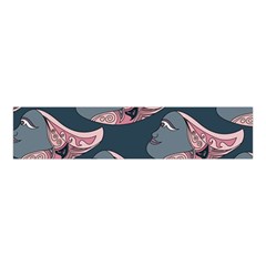 Doodle Queen Fish Pattern Velvet Scrunchie by tmsartbazaar