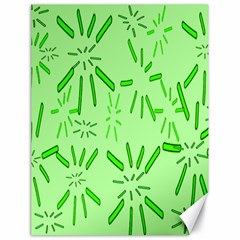 Electric Lime Canvas 18  X 24  by Janetaudreywilson