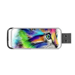 Rainbowcat Portable Usb Flash (one Side) by Sparkle