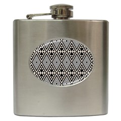 Abstract Boho Style Geometric Hip Flask (6 Oz) by tmsartbazaar