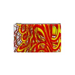 Fire On The Sun Cosmetic Bag (small) by ScottFreeArt