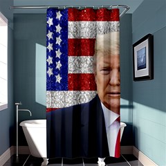 Trump President Sticker Design Shower Curtain 36  X 72  (stall)  by dflcprintsclothing