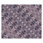 Violet Textured Mosaic Ornate Print Double Sided Flano Blanket (Small)  50 x40  Blanket Back