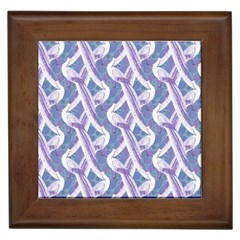 White Peacocks Framed Tile by marynarts