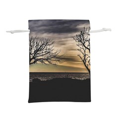 Coastal Sunset Scene At Montevideo City, Uruguay Lightweight Drawstring Pouch (l) by dflcprintsclothing