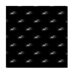 Formula One Black And White Graphic Pattern Tile Coaster by dflcprintsclothing