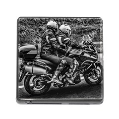 Motorcycle Riders At Highway Memory Card Reader (square 5 Slot) by dflcprintsclothing