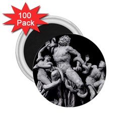 Laocoon Sculpture Over Black 2 25  Magnets (100 Pack)  by dflcprintsclothing