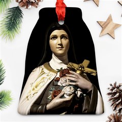 Virgin Mary Sculpture Dark Scene Ornament (bell) by dflcprintsclothing