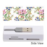 Garden flowers pattern Memory Card Reader (Stick) Front