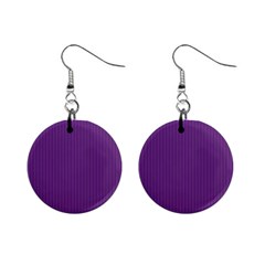 Eminence Purple & White - Mini Button Earrings by FashionLane