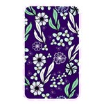 Floral blue pattern  Memory Card Reader (Rectangular) Front