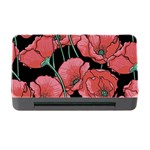 Red flowers Memory Card Reader with CF Front