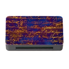 Majestic Purple And Gold Design Memory Card Reader With Cf by ArtsyWishy