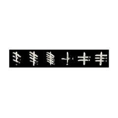Ogham Rune Set Complete Inverted Flano Scarf (mini) by WetdryvacsLair