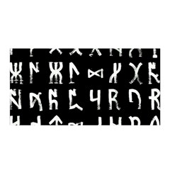 Macromannic Runes Collected Inverted Satin Wrap by WetdryvacsLair