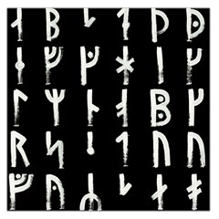 Medieval Runes Collected Inverted Complete Large Satin Scarf (square) by WetdryvacsLair