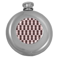 Rosegold Beads Chessboard Round Hip Flask (5 Oz) by Sparkle