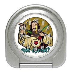 Buddy Christ Travel Alarm Clock by Valentinaart