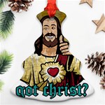 Buddy Christ Christmas Tree Ornament (Two Sides) Back