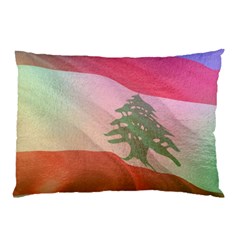 Lebanon Pillow Case (two Sides) by AwesomeFlags