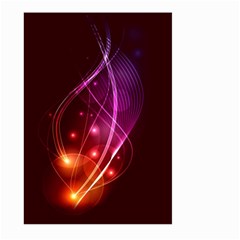  Colorful Arcs In Neon Light, Modern Graphic Art Large Garden Flag (two Sides) by picsaspassion