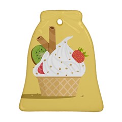 Ice Cream Dessert Summer Bell Ornament (two Sides) by Dutashop
