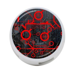 Tech - Red 4-port Usb Hub (one Side) by ExtraAwesomeSauce