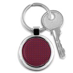 Tartan Pattern Key Chain (Round) Front