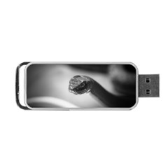 Black And White Snake Portable Usb Flash (one Side) by ExtraAwesomeSauce