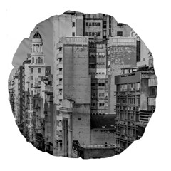 Aerial View Montevideo Uruguay Large 18  Premium Round Cushions by dflcprintsclothing