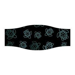 Blue Turtles On Black Stretchable Headband by contemporary