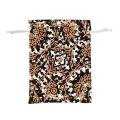 Modern Tribal Geometric Print Design Lightweight Drawstring Pouch (l) by dflcprintsclothing