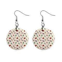 Vegetables Athletes Mini Button Earrings by SychEva
