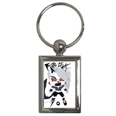 Angry Loona Key Chain (rectangle) by murosakiiro