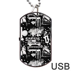Skater-underground2 Dog Tag Usb Flash (two Sides) by PollyParadise