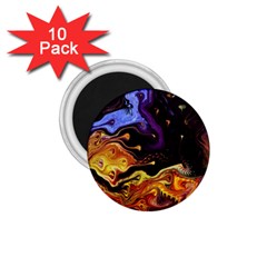 Nebula Starry Night Skies Abstract Art 1 75  Magnets (10 Pack)  by CrypticFragmentsDesign